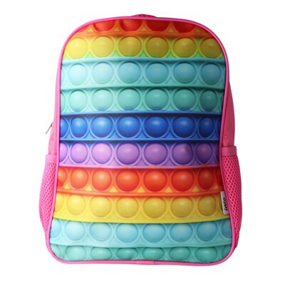 Backpack with Pop It Bubbles Image - Zip and Pockets