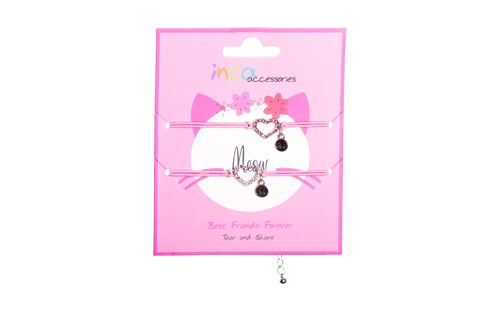 Pack de 2 Pulseras Elásticas - Best Friends Forever - Rosa