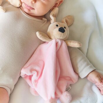 Dudu pour enfants avec chiot - Couverture bébé avec peluche 4