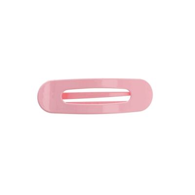 Fermaglio per capelli ovale - forcina in plastica - rosa