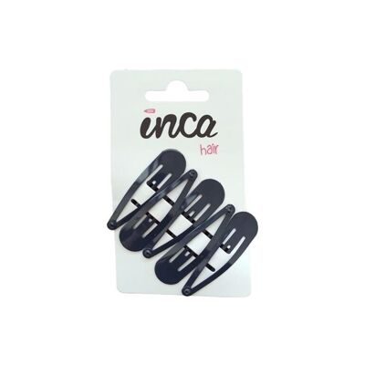 Pack of 5 Clips - Hairpins - Navy Blue