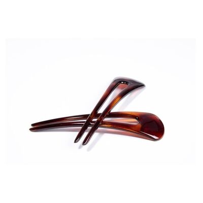 Hair Stick - 12 x 3 cm - French Shell - Brown