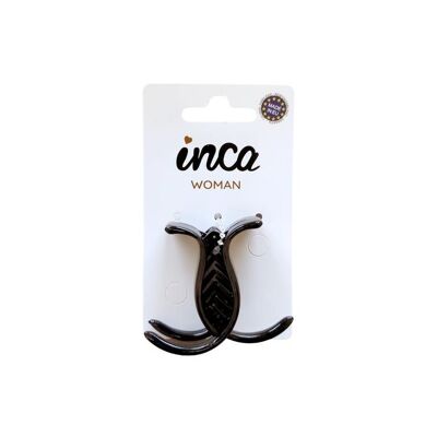 Claw Hair Clip - Small - French Shell - Black
