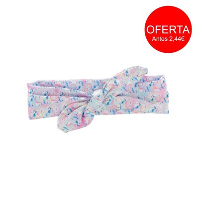 Elastic Hair Band with Bow - With 2 Patterns