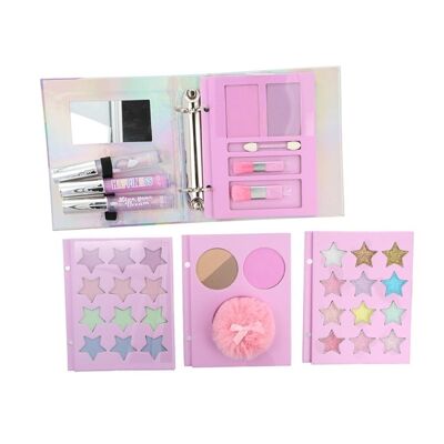 Children's Makeup Set with 30 Pieces - Multicolor