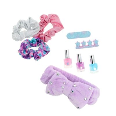 Set manicure per bambini - Con 3 elastici e cerchietto