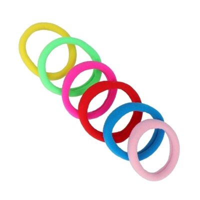 Pack 6 Hair Bands - Acrylic - Various Colors