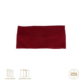 Bandeau large et élastique pour cheveux - Couleurs foncées 2