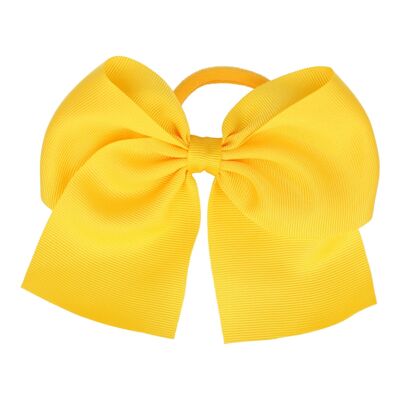 Big Bow Hair Tie - Yellow