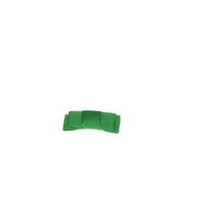 Confezione da 2 fiocchi per capelli con clip - 4 x 1,2 cm - verde