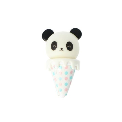 Lip Gloss Infantil - Bálsamo con Cucurucho y Oso Panda