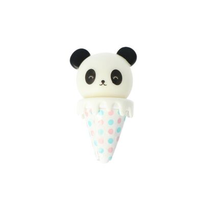 Lucidalabbra per bambini - Balsamo con cono e orsetto panda