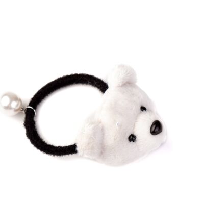 Hair Tie with Plush Rabbit - 4 Colors
