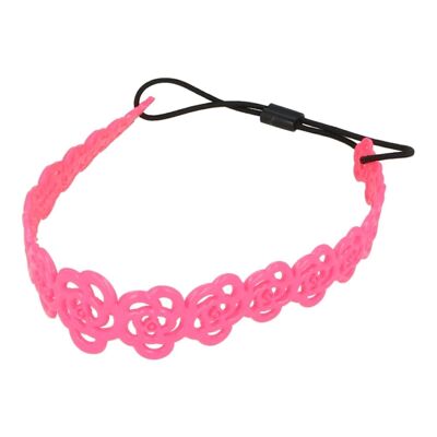 Neon flower silicone headband