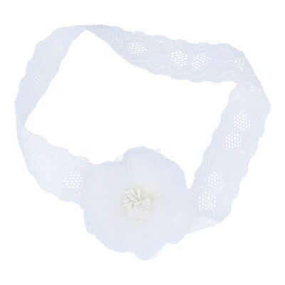 Baby Headband for Hair - Lace and Flower - 3 Colors