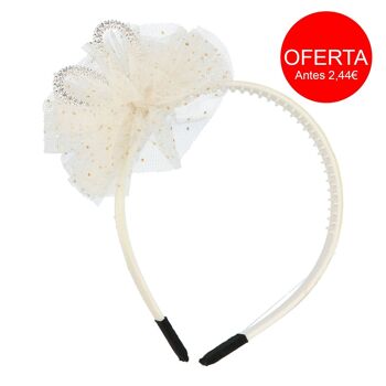 Bandeau Cheveux Enfant - Tulle et Oreilles - 3 Couleurs 1