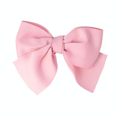 Large Hair Bow with Rubber Band - 11 x 4.5 cm - Pink