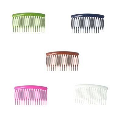 Plastic Hair Comb - With Barbs - 5 Colors