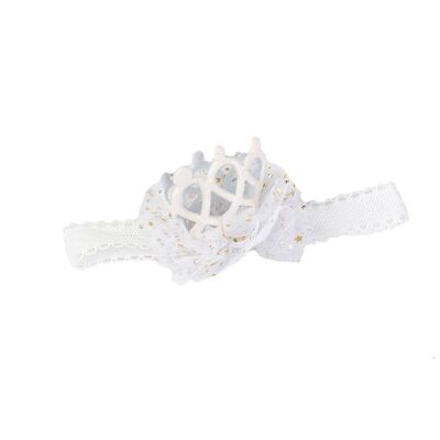 Baby Headband for Hair - Lace and Crown - 3 Colors