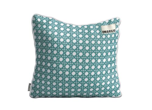 Coussin CANNAGE Emeraude 45x45 cm