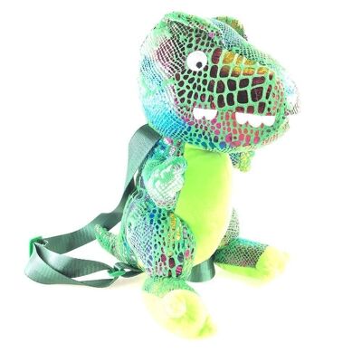 Dinosaur Children's Backpack - Zipper - Green