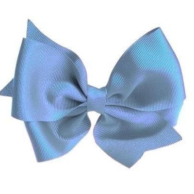 Large Baby Hair Bow with Alligator Clip - 10X 8 cm - France Blue