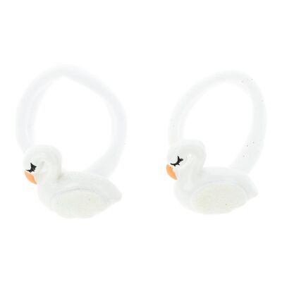 Pack 2 Swan Hair Bands - Acrylic - 3 Colors