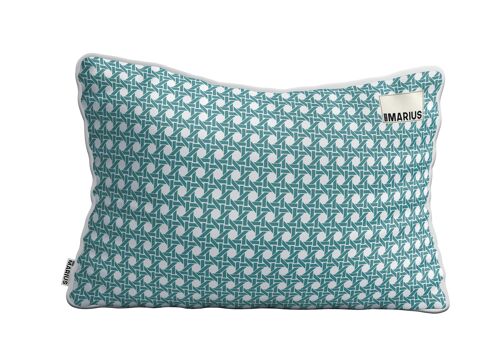 Coussin CANNAGE Emeraude 40x60 cm