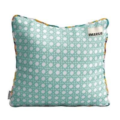 Coussin CANNAGE Celadon 45x45 cm