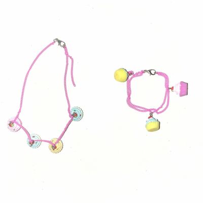 Children's Necklace with Beads - Cakes or Sweets
