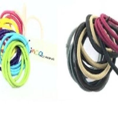 Pack of 18 Hair Ties - Polyamide - Assorted colors