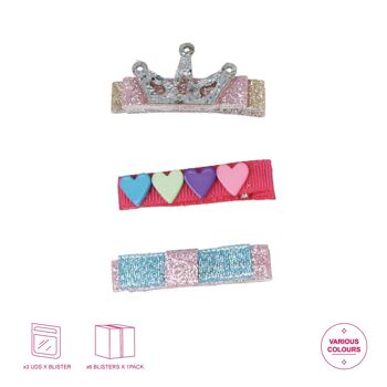 3 Barrettes Crocodile Enfant - 3 Modèles 2