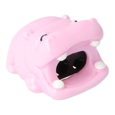 Double Pencil Sharpener for Eyeliner - Pink Hippo