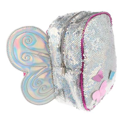 Children's Butterfly Backpack with Sequins - Zipper