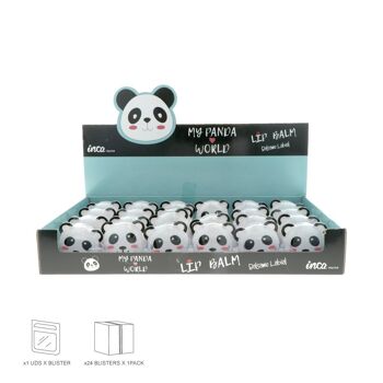 Gloss à lèvres pour enfants avec visage de panda - Baume à lèvres 2