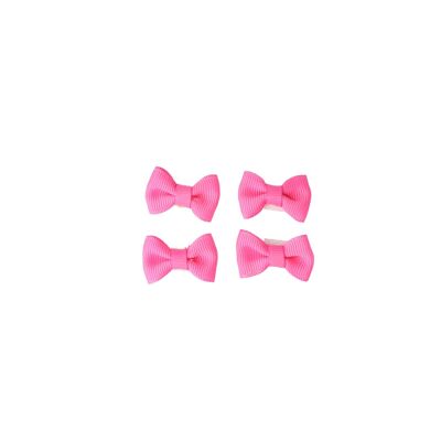 Pack of 4 Baby Hair Bows with Velcro - 6 Colors