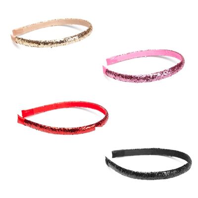 Pack of 2 Children's Hair Bands with Glitter
