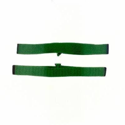 Confezione da 2 fasce elastiche per capelli - verde