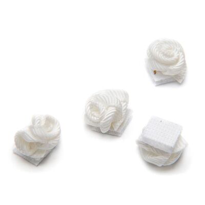 Pack de 4 Roses pour Cheveux avec Velcro - Pour Bébé