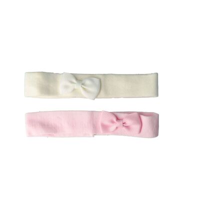 Set 3 Baby Headband Ribbons for Hair with Bow