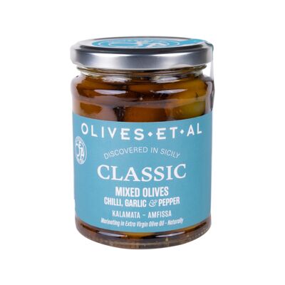 Piment classique et olives à l'ail 250g