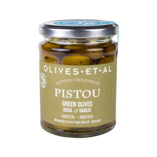 Pistou Basil & Garlic Olives 250g