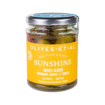 Sunshine Romarin & Ail Olives 250g