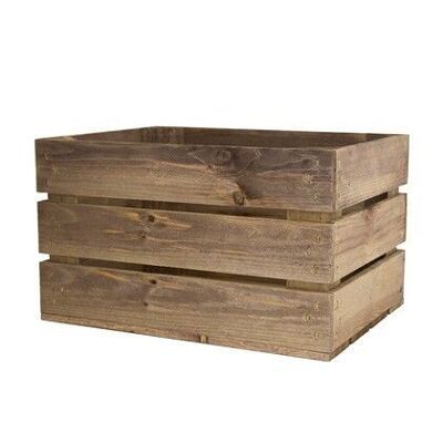Small Rustic Wooden Crate, (350x261x208mm)