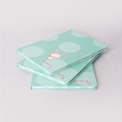 A5 blue bunny b hardback notebook (3 styles) - Green