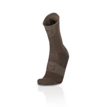 High Cut Cycling Socks Coffee & Gold (Outlet) 5