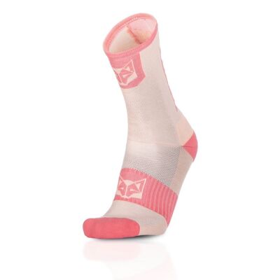 Pink Coral & Pink Salmon High Cut Cycling Socks (Outlet)