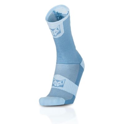 Hochgeschnittene Radsocken Stahlblau & Türkis (Outlet)