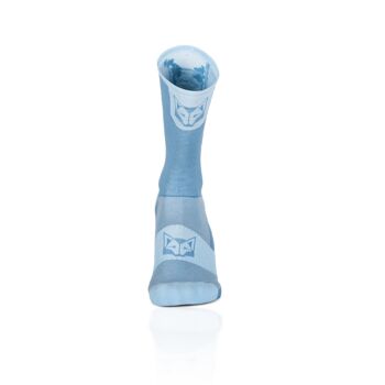 Chaussettes High Cut Bleu Acier & Turquoise (Outlet) 3