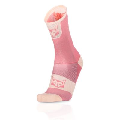 Pink Salmon & Pink Coral High Cut Cycling Socks (Outlet)